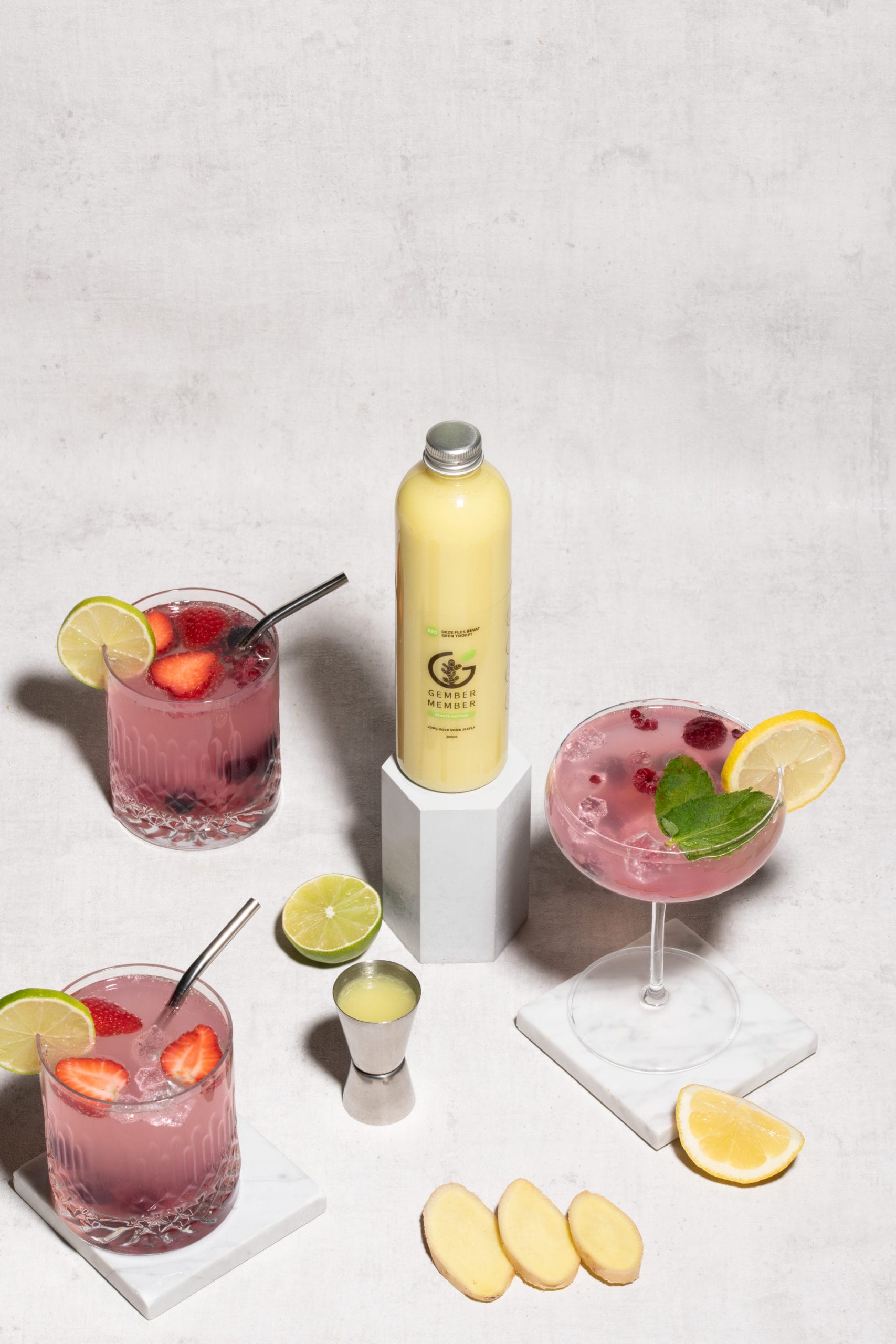 Gezonde frisdrankvervanger met onze gember sap!