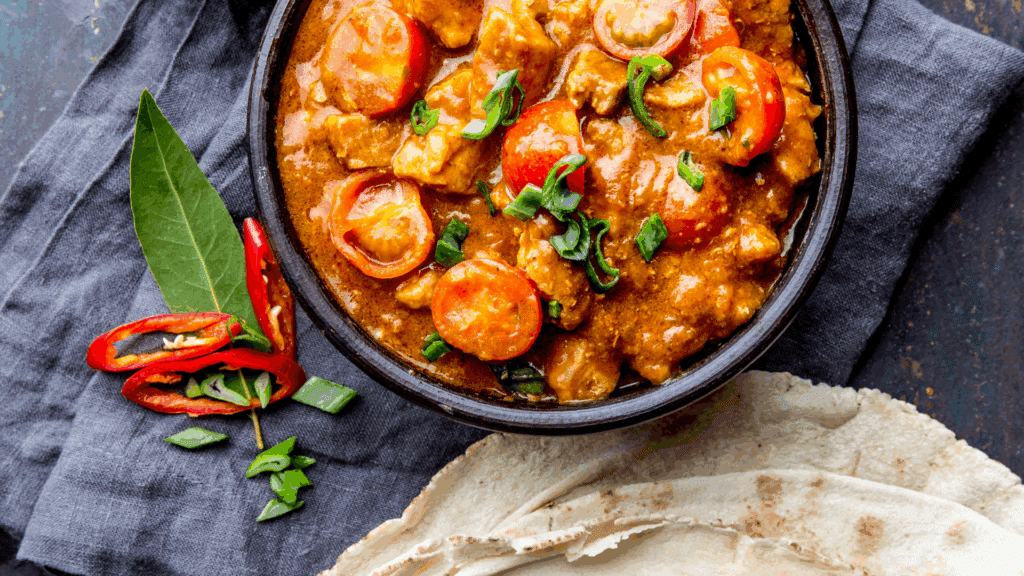 Kipstoofpotje gember-tomaat